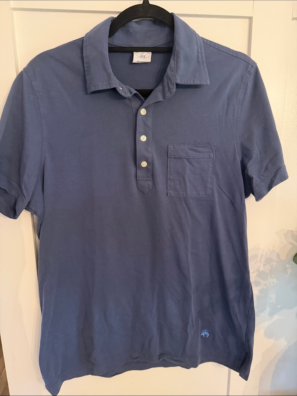 Brooks Brothers Slate Blue Short-Sleeve Polo - Picture 1 of 4
